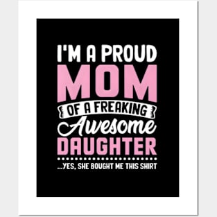 I'M The Proud Mom Nana Mothers Day Posters and Art